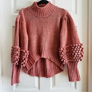 C/MEO Collective Blush Pink Turtleneck Sweater Small
